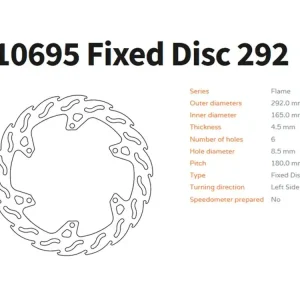 Moto-Master Bremsscheibe vorn Flame 110695 passend für Yamaha MT125 / YZF 125 R Preis Gesenkt