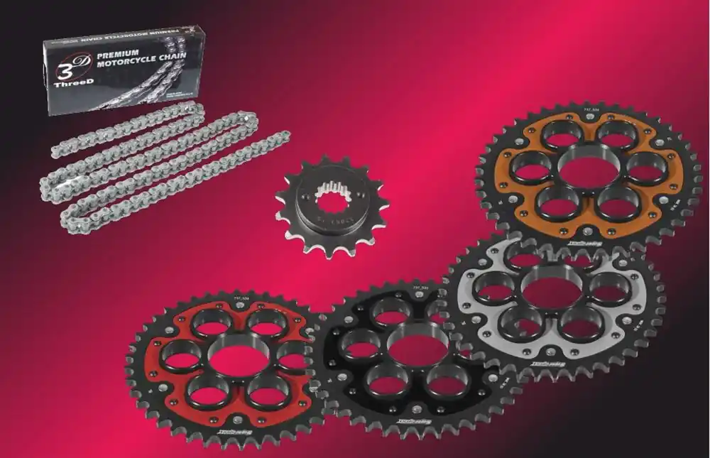 3D Kettensatz Racing passend für Ducati 939 Supersport / S ab Baujahr 2017 3D ThreeD 520 Kette 520Z Kracherpreis