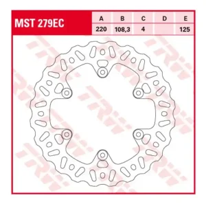 TRW Lucas Bremsscheibe MST279EC hinten passend für Gas Gas Heißes Angebot