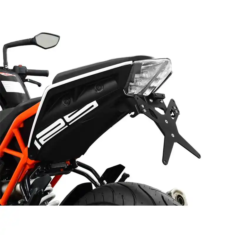 Solange Der Vorrat Reicht ZIEGER X-Line Kennzeichenhalter passend für KTM 125 Duke / 390 Duke; Baujahre: 2017-2022