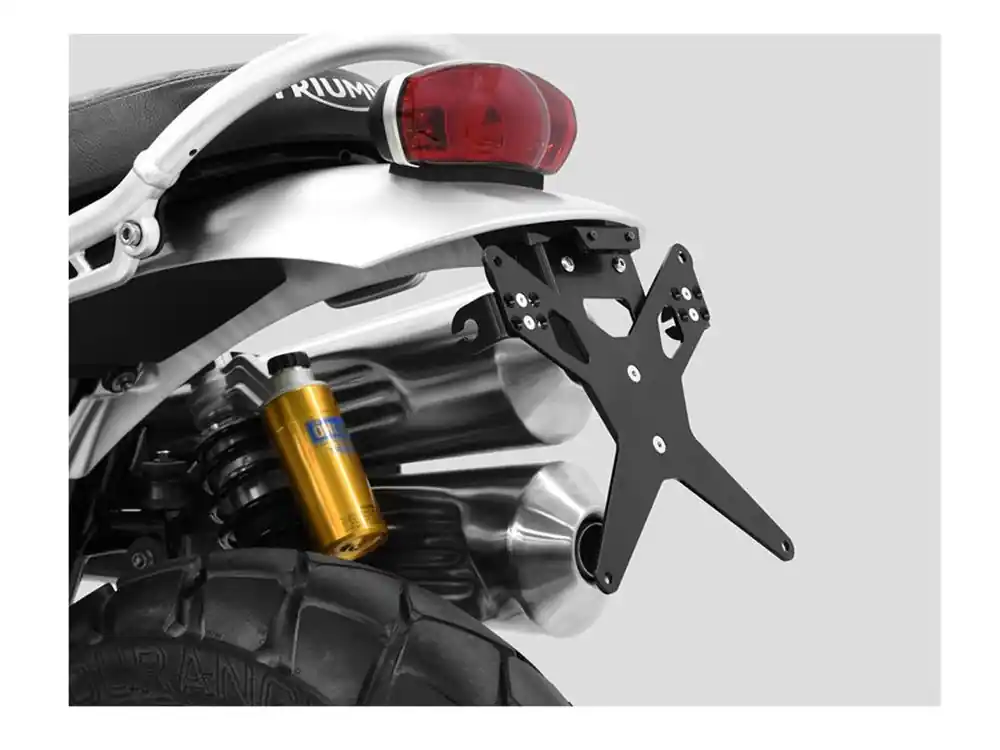 ZIEGER X-Line Kennzeichenhalter passend für Triumph Scrambler 1200 XC XE Baujahre: 2018-2022 Expressversand
