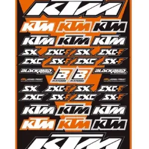 Universal-Aufkleber Set von BlackBird Racing - passend für KTM 5523 Top-Preis