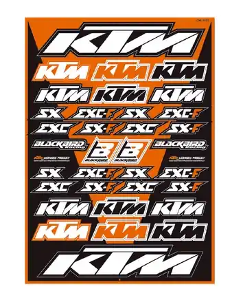 Universal-Aufkleber Set von BlackBird Racing - passend für KTM 5523 Top-Preis