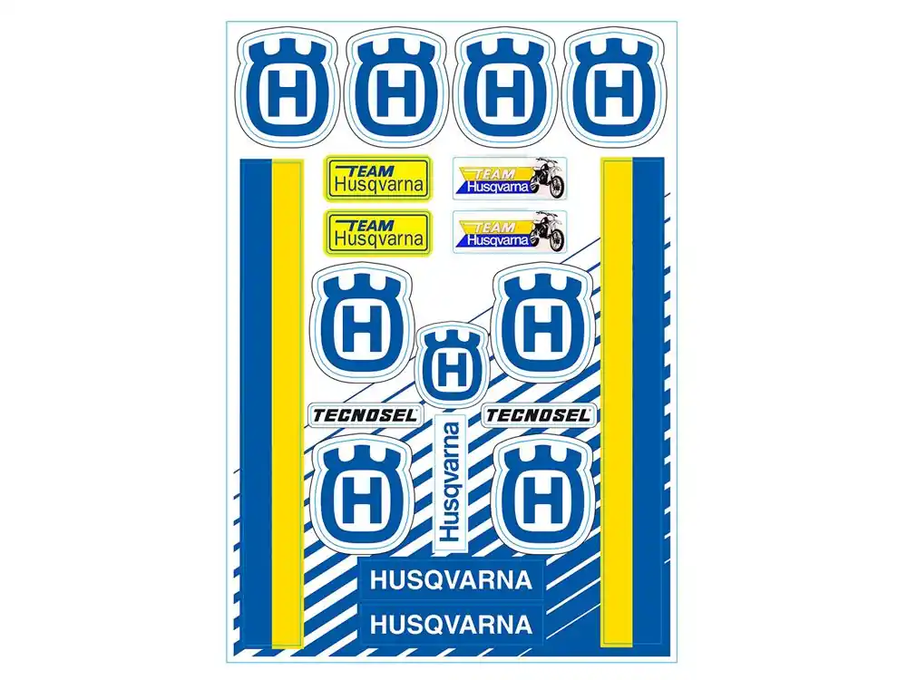 Universal-Aufkleber Set von BlackBird Racing - passend für Husqvarna Vintage 56V00 Sonderangebot