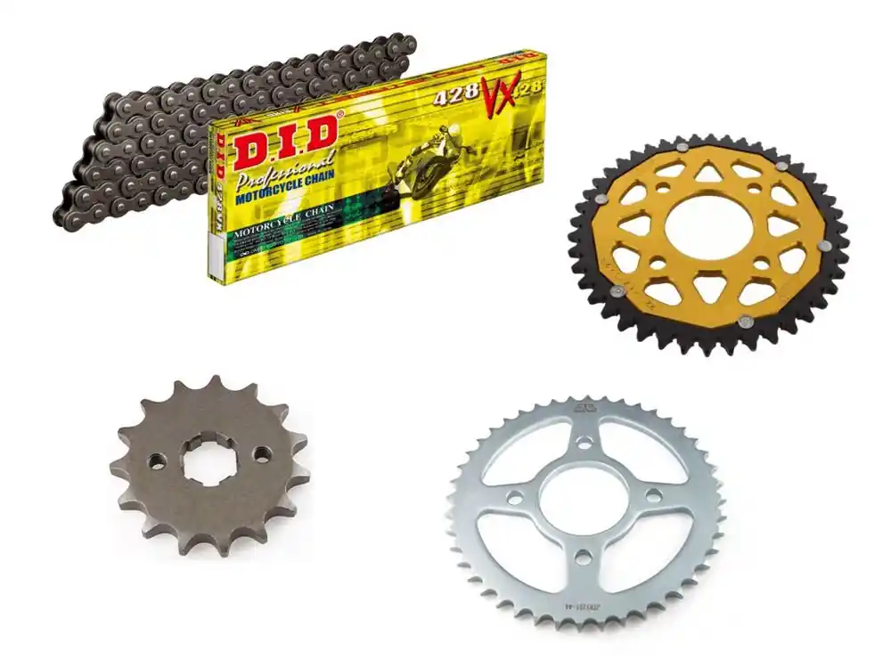 Echt DID Kettensatz passend für Honda GTR 150 (Bj.19-) DID 428 Kette