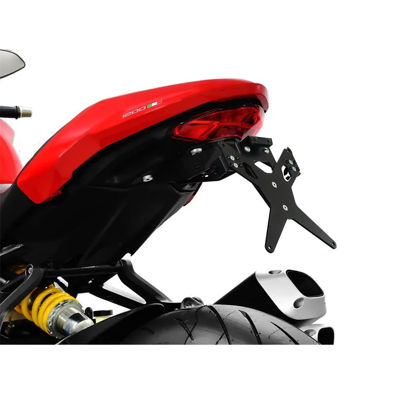 Echt ZIEGER X-Line Kennzeichenhalter passend für Ducati Monster 797 / 821 / Monster 1200 / S; Baujahre: 2