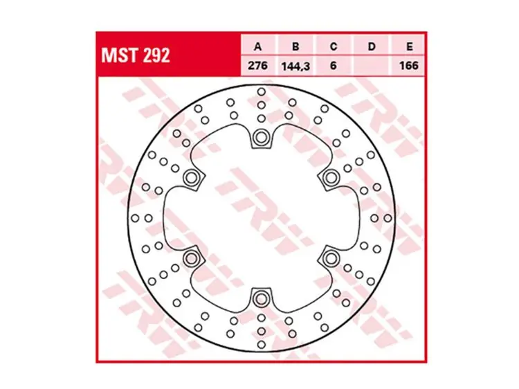 Bremssscheibe hinten passend für Honda starr TRW MST292 Solange Der Vorrat Reicht