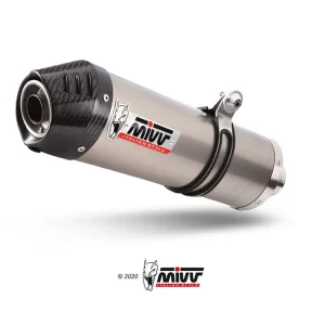 Günstig MIVV Oval Titan Doppel-Endschalldämpfer passend für Yamaha XT 660 Z Tenere (Bj.08-16)