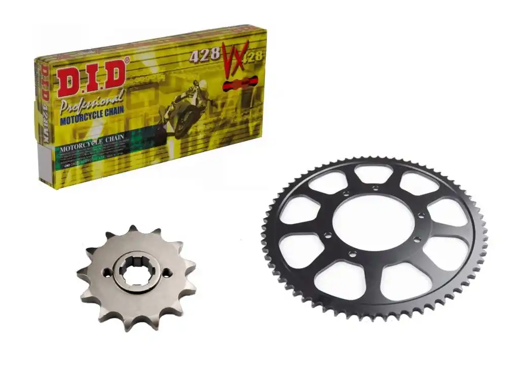 Markenprodukt DID Kettensatz passend für Malaguti 125 XTM Enduro (Bj.2019-) DID428 diverse Ketten