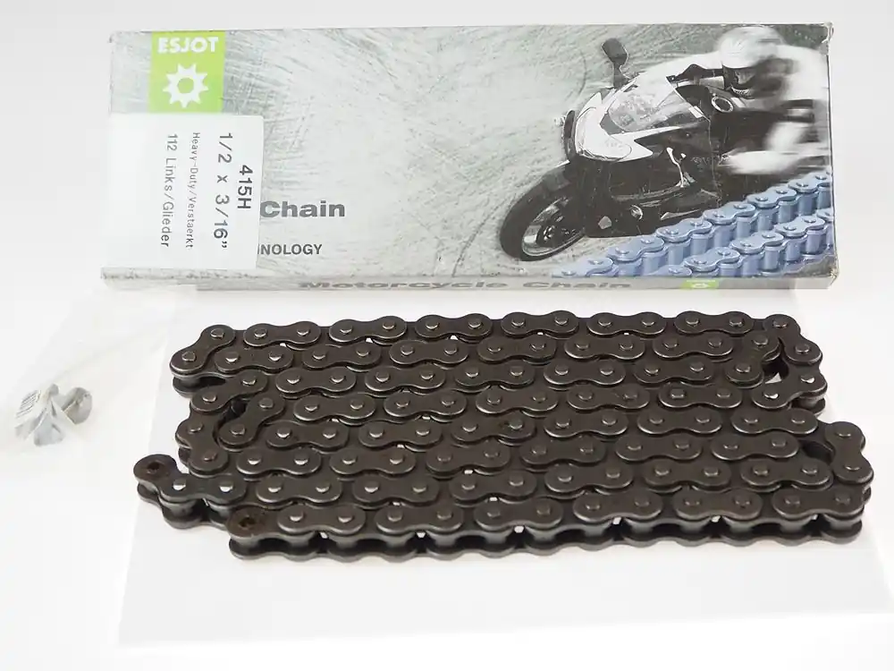 Motorradkette Esjot 415H - Teilung 415 (1/2 x 3/16 x 7.75) 106 Glieder Mega-Angebot