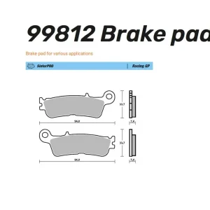Jetzt Kaufen Moto-Master Bremsbelag vorn Sinter Pro Racing GP / Nitro / Nitro Sport - Fantic / passend für Yamaha
