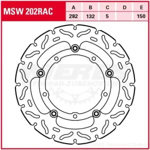 Preisreduziert TRW Lucas Bremsscheibe MSW202RAC schwimmend vorne passend für Yamaha MT-07 / XSR / Tracer; Bj.ab 201
