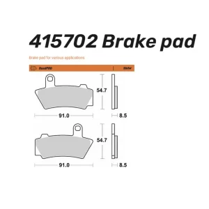 Moto-Master Bremsbelag Sinter Pro Road hinten passend für BMW R18 - 415702 Mega-Angebot