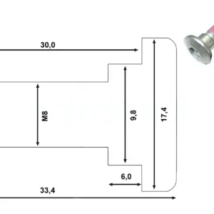 Günstig TRW Lucas Bremsscheibenschrauben-Satz MSS122-5 (M8 x 1,25 x 30 x 33,20 mm) hinten passend für Kawasa
