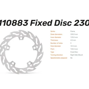 Moto-Master Bremsscheibe Flame hinten passend für KTM RC 125 200 390 (Bj.22-) Neu