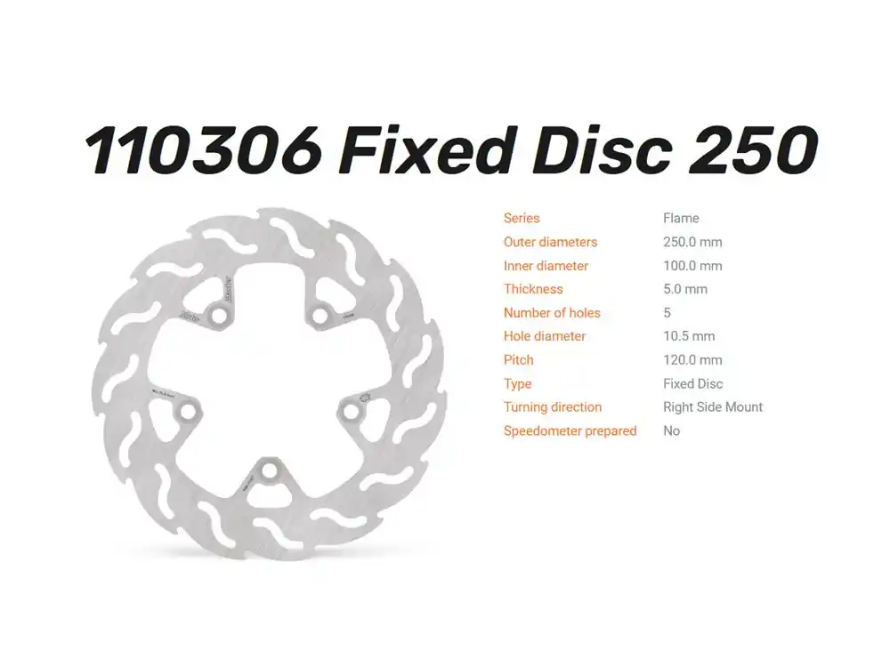 Moto-Master Bremsscheibe Flame hinten passend für Kawasaki 110306 Preiswert