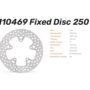 Saisonangebot Moto-Master Bremsscheibe Halo hinten passend für Kawasaki 110469