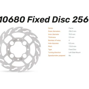 Geprüft Moto-Master Bremsscheibe Flame hinten passend für Honda - 110680