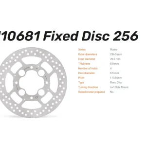 Moto-Master Bremsscheibe Halo hinten passend für Honda - 110681 Echt