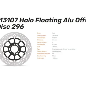 Moto-Master Bremsscheibe Halo floating vorn passend für Honda - 113107 Direktkauf