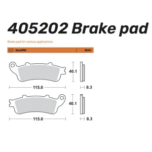 Moto-Master Bremsbelag Sinter hinten - 405202 Direktkauf