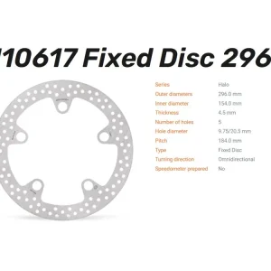 Moto-Master Bremsscheibe Halo hinten passend für Honda CB 1100 Gussrad / Speichenrad - 110618 Top-Preis