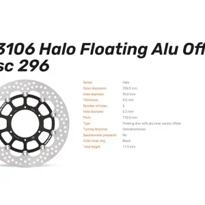 Nur Heute Moto-Master Bremsscheibe Halo Floating passend für Honda CBF 600 / CBF 1000 vorn 113106