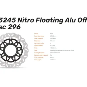 Finale Aktion Moto-Master Bremsscheibe Nitro Floating passend für Honda CBF 600 / CBF 1000 vorn 113245