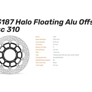 Moto-Master Bremsscheibe Halo floating vorn passend für Honda VFR 800 - 113187 Abverkauf