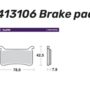 Moto-Master Bremsbelag vorn Sinter Racing Pro 413106 Sofort Bestellen