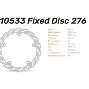 Abverkauf Moto-Master Bremsscheibe Flame hinten passend für Honda VFR 1200 F / X - 110533