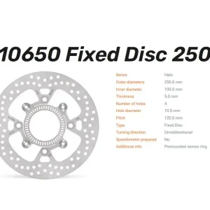 Top-Seller Moto-Master Bremsscheibe Halo hinten passend für Honda Vulcan / Versys - 110650