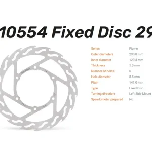 Moto-Master Bremsscheibe Flame vorn passend für Suzuki Inazuma 250 - 110554 Versand Am Gleichen Tag