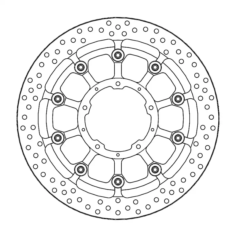 Meistverkauft Bremsscheibe Halo T-Floating Supermoto Racing Ø 320 / 6,0mm vorne passend für Honda CBR 1000 RR Fire
