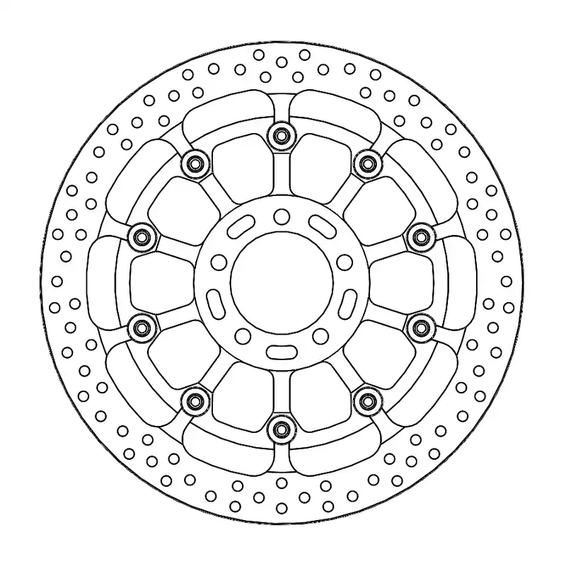Bestpreis Bremsscheibe Halo T-Floating Supermoto Racing Ø 329 / 5,6 mm vorne passend für Kawasaki ZX-10R/RR 10