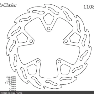 Top-Preis Moto-Master Bremsscheibe hinten passend für Honda CB 1000 R RA SC80 Neo Sports - 110840