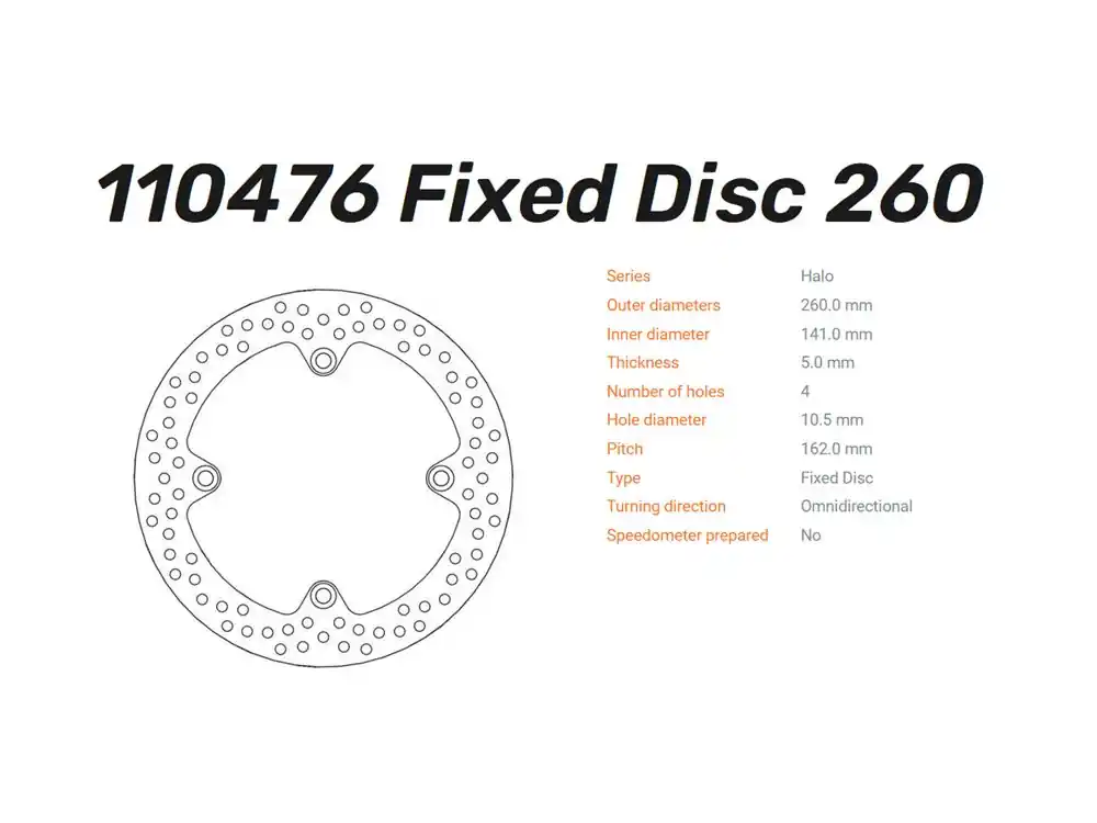 Moto-Master Bremsscheibe Halo hinten passend für Suzuki V-Strom - 110476 Günstig