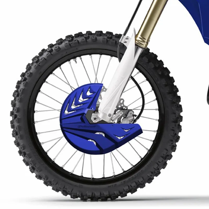 Preiswert Bremsscheibenschutz mit Gabelprotektor unten passend für Yamaha YZ / YZ-F 250 450 Baujahre: ab 2008
