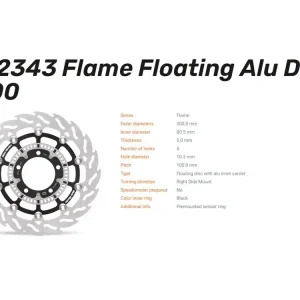 Moto-Master Bremsscheibe Flame Floating vorn passend für Kawasaki Vulcan 650 (Bj.15-) - 112343 Bestpreis