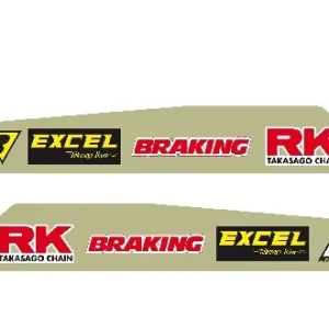 Schwingenaufkleber BlackBird Racing passend für Honda CR / CRF, Baujahre: 2000-2019 Neue Ware