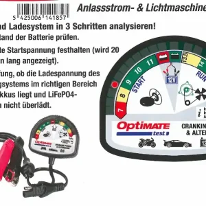 Optimate Tecmate TS-120 Anlassstrom und Lichtmaschinentester Preisknaller