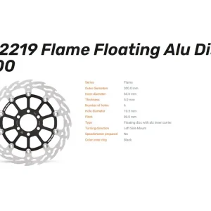 Moto-Master Bremsscheibe vorn Flame Floating passend für KTM Duke 125 / RC 125 / 200 250 - 112219 Kostenloser Rückversand