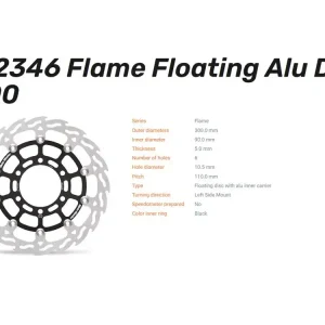 Letzte Chance Moto-Master Bremsscheibe vorn Flame Floating passend für KTM Duke 125 / RC 125 / 200 250 - 112346