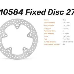 Moto-Master Bremsscheibe Halo hinten passend für BMW R 1200/1250 GS Adventure - 110584 Neu