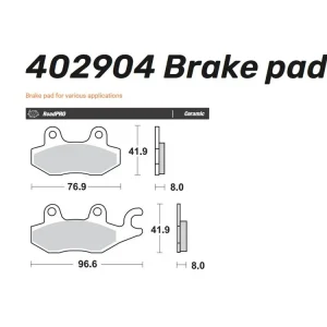 Moto-Master Bremsbelag Road PRO Ceramic vorn - 402904 Sichere Zahlung