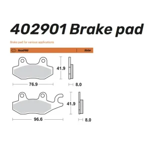 Echt Moto-Master Bremsbelag vorn Sinter Road - 402901