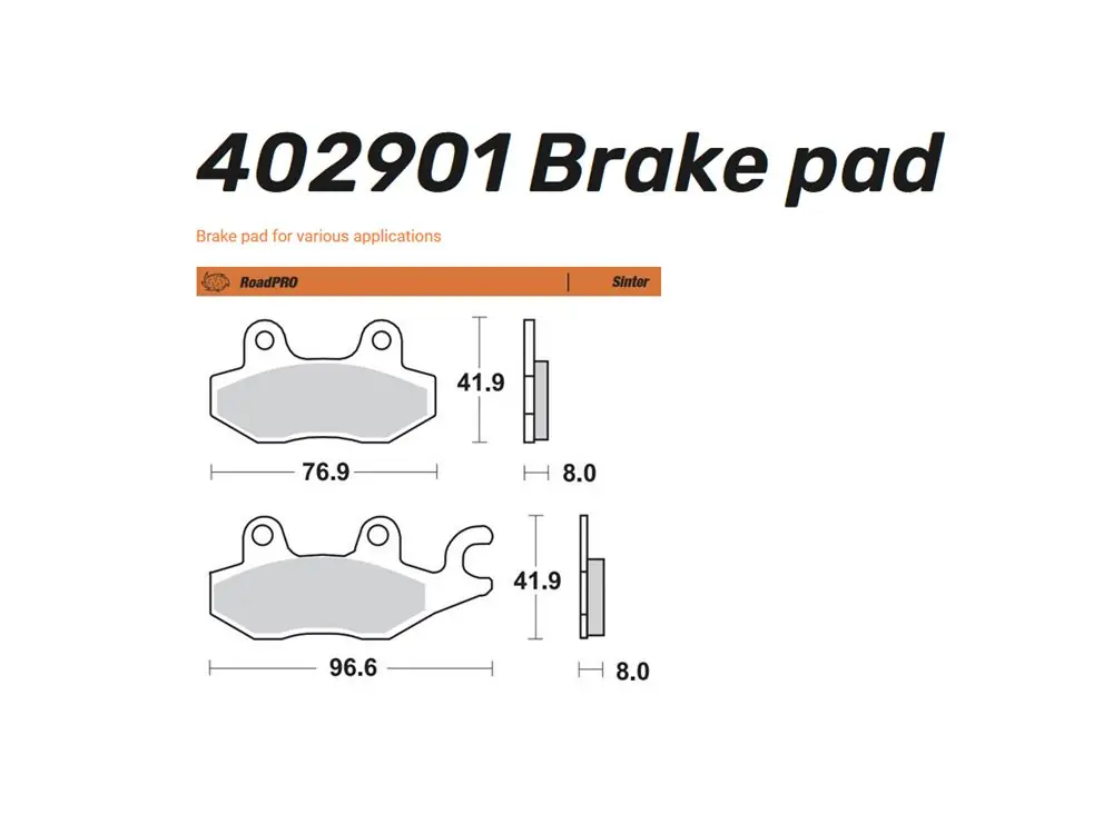 Echt Moto-Master Bremsbelag vorn Sinter Road - 402901