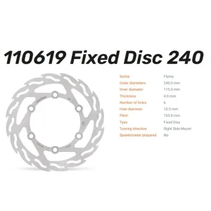 Top-Angebot Moto-Master Bremsscheibe Flame vorn passend für Honda CB 125 F / CBF 125 - 110619