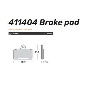 Bestseller Moto-Master Bremsbelag organisch vorn - 411404