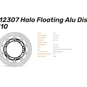 Rabatt Moto-Master Bremsscheibe vorn Halo Floating 5.5 passend für Kawasaki - 112307